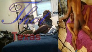 Thot in Texas - Legs Wide Open Hairy Pussy Fuck