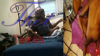 Thot in Texas - Legs Wide Open Hairy Pussy Fuck