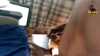 Thot in Texas - 2 Black Dicks on Ebony Milf