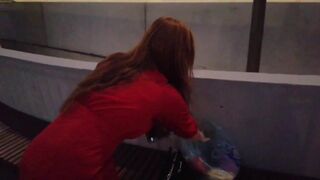 BIG TITS MILF IN A RED DRESS MEETS A STRANGER AND BLOWS HIM IN AN ELEVATOR