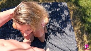 I got creampied in my front yard - Brooke Foxxx - POV, Cumshot, Babe