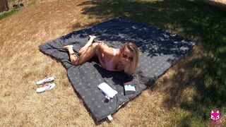 I got creampied in my front yard - Brooke Foxxx - POV, Cumshot, Babe