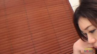 Cumming on her big Asian titties after the busty mature got a good drill down, Risako - 11 image