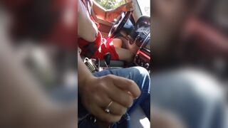 BBW milf craves to take a dick ride in the car