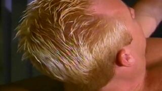 Blonde honey with nice tits fucks a sweet thick cock on a prison bed