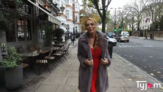 Big boobs Stacey Saran not afraid of 2 hard cocks