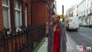 Big boobs Stacey Saran not afraid of 2 hard cocks