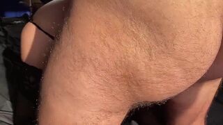 CONGRATULATED ON HIS BIRTHDAY STEPMOM. AMATEUR PAWG ANAL. BIG ASS MILF HAIRY ANAL CREMPIE. - 9 image