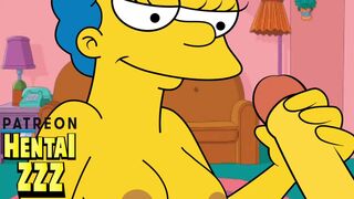 A HANDJOB WHILE HOMER IS NOT AT HOME (THE SIMPSONS)