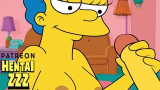 A HANDJOB WHILE HOMER IS NOT AT HOME (THE SIMPSONS)