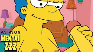 A HANDJOB WHILE HOMER IS NOT AT HOME (THE SIMPSONS)