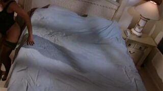 Big cock fills up the tight wet pussy on this big breasted slut in high heels