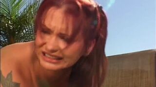 Katia gets blindfolded and sucks a hard cock and then fucks