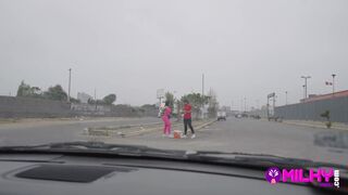 A very flirtatious milf with a big ass was selling on the street but nobody paid attention to her... so I did the following