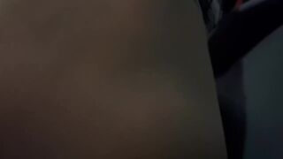 PUBLIC CREAMPIE @ the Gas Station people watch CAR SEX