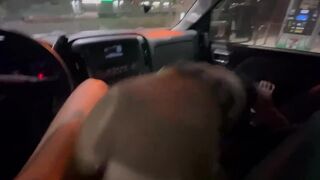 PUBLIC CREAMPIE @ the Gas Station people watch CAR SEX