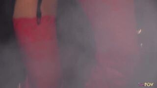 Sexy looking blond MILF gets her pussy eaten out by a friend