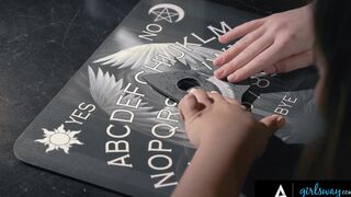 GIRLSWAY Ella Knox And Her Bestie Convoked A Nasty Sex Demon While Using A Ouija Board