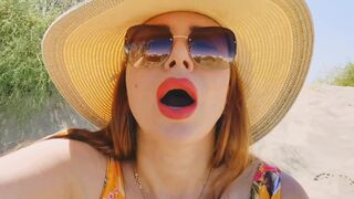 STEPMOTHER TOUCHED HER CUNT ON THE BEACH - 14 image