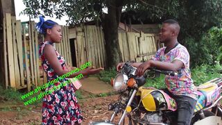 the mboa motorcycle taxi driver with his client in the undergrowth of the village. exclusivity on xvideos